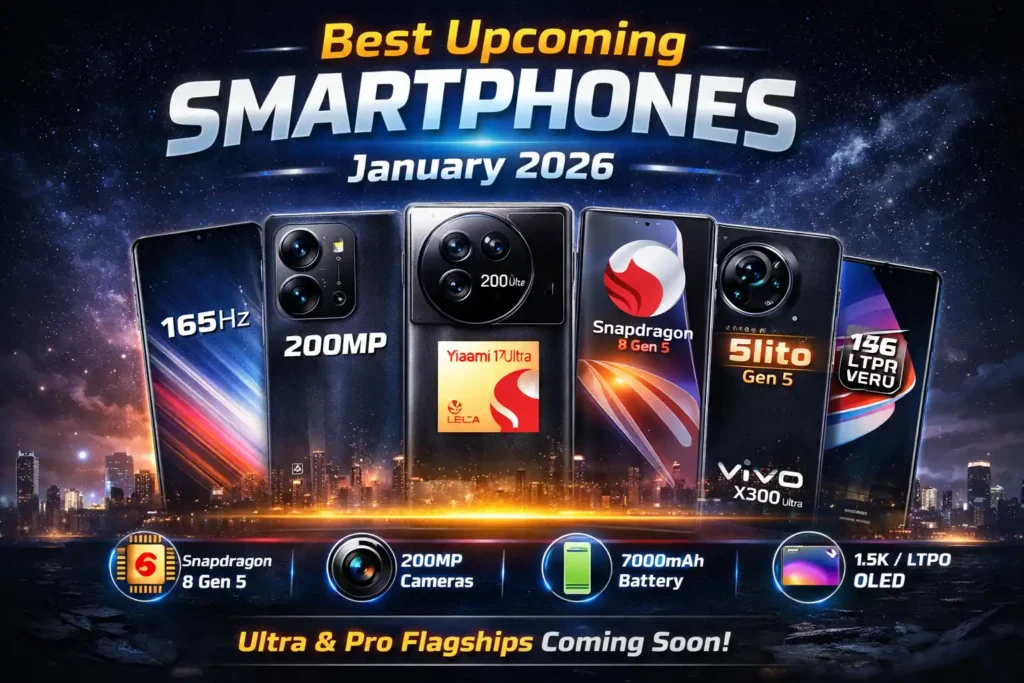 Best Upcoming Smartphones in January 2026